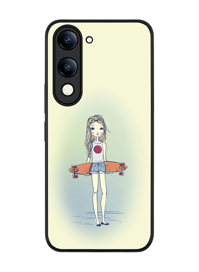 For vivo Y29s 5G / Y19s 5G Case,Slim fit Camera Protection, Shockproof Thin Phone cover  - Skater Girl